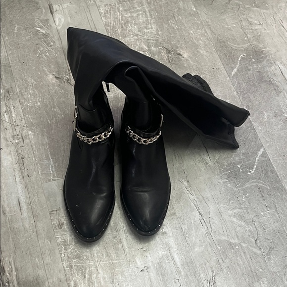 Zara Shoes - Zara‎ Black Chain-Embellished Women's Boots Size 39